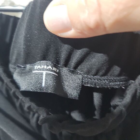 Tahari Black Wide Leg Pants - Picture 4 of 8